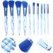 FRCOLOR 10pcs Makeup Brush Tools Eyeshadow Cosmetics Brush Beauty Accessories Eye Shadow Brush Major 20X12X2.5cm Blue - Buy Online on GoSupps.com