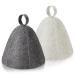 Lithyc 2 pieces sauna hat saunahut women sauna hut felt sauna hood for women and men shower hood ideal sauna accessories breathable head protection suitable for sauna spa bathroom