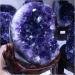 Amethyst Rough Stone 1.4kg Natural Purple Crystal Cluster Natural Uruguay Amethyst cave Decoration + Base - Buy Online on GoSupps.com