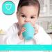 Silicone Baby Sippy Cup for First Stage Training | Feeding Specialist Designed | 3 Months+ | 3 OZ | Blue - Buy Online on GoSupps.com