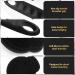 Silicone Back Scrubber - Long Handle Shower Scrubber for Dead Skin Removal & Massage | Elegant Black - Buy Online on GoSupps.com