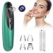 Blackhead Remover Pore Vacuum with Camera – Visual Blackhead Vacume Remover Electric Rechargeable Face Nose Pimple Skin Acne Pore Cleaner Sucker Extractor Black Head Suction Tool for Women Men Green