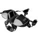 Dog saddle bag wide reflective strip Hound Dog Saddle backpack wear well breathable waterproof nylon material for small dogs for medium -sized dogs for large (black l)