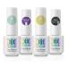 Rstyle Top Coat Gel UV 4PCs Base Coat No Wipe Top Coat Primer Set Gellack UV LED Gel Nagellck Lower Lacquer & Surcose Set & Primer 5ml 1