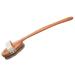 Redecker Wellfit Bath Brush with Removable Steamed Beechwood Handle  100% Made in Germany  Mixed Horsehair and Plant Fiber Bristles  17-1/2 Inches Long