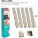 Prince Lionheart Fireplace Guard Set - 5x 18in Edge Guards, 2x Corners, Grey/Beige - Buy Online on GoSupps.com
