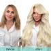 Doores Real Hair Extensions Clip In - Light Platinum Blonde 45cm (18 Inch) 120g Remy Hair - 7 Piece Set for a Full Head Natural Look - Buy Online on GoSupps.com