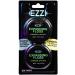 Ezzi woven stretchy dental floss naturally waxed and structured with charcoal and xylitol to optimally clean the gums mint taste and 90 m