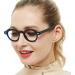 OCCI CHIARI Classic 3.50 Reading Glasses for Women - Trendy Round Rim Frames Durable Design Blue 3.5x Magnification - Buy Online on GoSupps.com