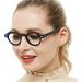 OCCI CHIARI Retro Round Reading Glasses Blue | Unisex Readers 1.0-6.0 Magnification - Buy Online on GoSupps.com