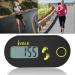 Buy Sortable 3D Digital Pedometer with Clip - Track Steps Calories & Activity Time | Ideal for Running - Men & Women - Black - Buy Online on GoSupps.com
