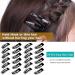 24Pcs Double Grip Hair Clips - Salon Quality Barrettes for Thick Hair - Matte Black Snap Pins with Grip Dots - No Bend Design for Women and Short Hair - Buy Online on GoSupps.com