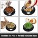 Serentive 2Pcs Cat Bowls Non-Slip Stainless Steel Small Cat Food Bowls Unbreakable Thicken Cat Feeder 7 Oz Cat Dishes Suitable for Indoor Small Pets Removable Rubber Base Easily Clean Lovely Color Black Silver - Buy Online on GoSupps.com