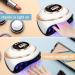 Precise and Fast Drying with PHIAKLE 180W UV LED Nail Lamp in Gold | Automatic Sensor, 4 Timer Settings | Professional Nail Dryer for Gel Polish and Acrylic Nails - Buy Online on GoSupps.com