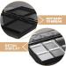 Mikikit Palette de Maquillage Vide Magn tique Noire 8 Compartiments avec 8 Plateaux en Aluminium Rechargeable Compacte et L g re pour Fards Paupi res Blush et Gloss Voyage - Buy Online on GoSupps.com