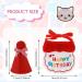 Amaxiu Small Dog Cat Birthday Hat Scarf Set Cute Pet Birthday Bandana Party Supplies Puppy Happy Birthday Decorations Embroidered Birthday Gift for Girls Boys Kitten Dog (Red) - Buy Online on GoSupps.com