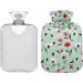 NAANLE 1L Heat Bottle with Cover - Watercolor Flower Motif for Back Pain Relief & Hot/Cold Therapy - Buy Online on GoSupps.com