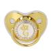 Gold Letter Pacifier Fashion Exquisite Portable Silicone Infant Pacifier for Home Travel (G)