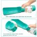 Ticfly Portable Dog Water Bottle - Travel-Friendly Foldable Pet Water Dispenser | Durable & Leak-Proof | Perfect for Hiking & Outdoor Adventures (Blue) - Buy Online on GoSupps.com