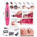 Portable Electric Nail Drill with UV LED Lamp Kit - Manicure Pen & Tools Set for Beginners | Nail Files, Gel Brushes, Dotting Tools, Rhinestones, Stickers & Glitter Powder Included - Buy Online on GoSupps.com