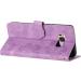 Folding Flower Pattern PU Leather Cover for Samsung Galaxy S8 - Pocket Stand Card Compartments Magnetic Closure - Violet - Buy Online on GoSupps.com
