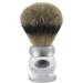 Hans Baier Exclusive shaving brush acrylic clear - size 3 silver stripe