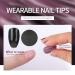 UFLF 72 Pieces Short False Nails - DIY Artificial Nail Tips with Adhesive Pads for Stunning Nail Art | International Shipping Available - Buy Online on GoSupps.com