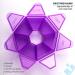 7-Sided Portable Pill Box - Small Weekly Medicine Planner & Vitamin Holder - Purple - Buy Online on GoSupps.com