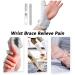 LuckyBunny Adjustable Wrist Support Brace with Thumb Spica Splint for Tendonitis, Carpal Tunnel & Arthritis - Grey, One Size Fits Both Hands - Buy Online on GoSupps.com