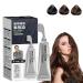 Black Fruit Hair Dye Cream for Grey Hair Coverage - Natural For Men and Women (Dark Brown)