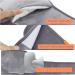 GUROTD Hot Water Bottle with Plush Cover for Pain Relief - Set of 3 Grey Hot Water Bag Pouches - Buy Online on GoSupps.com