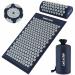 Acupressure massage mat and acupressure Pillow with Carry Bag Relaxation & Meditation - Acupressureatta with pillow acupressure set included Neck Pillow for Neck and Back Pain (dark blue)