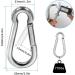 LANIAKEA 12Pcs 4inch Spring Snap Hook  M10 Stainless Steel Quick Links  3/8 inch Large Carabiner Clips Heavy Duty for Camping  Swing  Hammock  Hiking  Fishing  Gym  770LBS - Buy Online on GoSupps.com