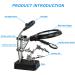 AORAEM LED Light Helping Hands Magnifier Station with 2.5X 7.5X 10X Magnification and Clamp - Ideal for Soldering, Crafting, and Jewelry Making - Buy Online on GoSupps.com