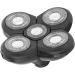 Universal Razor Blade Refill | 5-Blade Replacement Heads for Electric Shavers - Waterproof & Rotatable for Daily Use - Buy Online on GoSupps.com