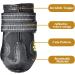 Waterproof Dog Boots for Small & Medium Dogs - 4 Pack with Reflective Adjustable Straps - Buy Online on GoSupps.com