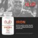 Dub Nutrition Iron - Iron Supplement, Efficient Absorption & Gentle on Stomach - No Nausea, No Synthetic Fillers - Small Clean Gelatin Capsules - Supports Daily Nutritional Needs - 30 Capsules - Buy Online on GoSupps.com
