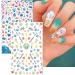 TailaiMei Summer Beach Nail Stickers - 1500+ Self-Adhesive Shark & Turtle Design Decals (12 Sheets) - Buy Online on GoSupps.com