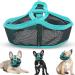 Muzzle for dogs dog muzzle with short snout mesh adjustable muzzle French bulldog breathable short snout anti-bite bulldog for anti-biting anti-bell licks