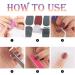 MWoot 8 Sheet Monochrome Nail Stickers with Files | DIY Nail Art & Fashion Decor | Self-Adhesive Manicure Stickers - Buy Online on GoSupps.com