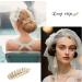 Miaija 6Pieces Leaves Hair Clips Gold Metal Vintage Roman Goddess Headdress Women Hair Barrettes Accessories for Wedding Party - Buy Online on GoSupps.com