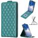 Luxury VQWQ iPhone X/XS 5.8 Flap Case - Green Leather Wallet & Magnetic Card Compartment - Buy Online on GoSupps.com