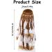 Hair Feathers - Indian Hippie Headband long Headband with Multiple White Spray Painted Feathers Boho Hair Accessories for Women Festival Accessories Party - Buy Online on GoSupps.com