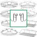 Starich Shower Caddy Hook Set | 4-Piece Silver Razor Holder & Shower Hooks for Luffa - Buy Online on GoSupps.com