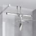 Simtive 12-Inch Shower Squeegee Set with Hooks | Ideal for Shower Doors, Mirrors, and Windows | Silver Finish - Buy Online on GoSupps.com