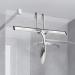 Simtive 10-Inch Shower Squeegee Set with Hooks - Ideal for Shower Doors, Mirrors, and Windows - Silver - Buy Online on GoSupps.com