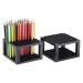 CAXXA 2 Pack 96 Hole Art Plastic Pencil & Brush Holder Desk Stand Organizer Holder for Pens Paint Brushes Colored Pencils Markers (2 Pack) 2 Units