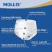 Mollis Incontinence Pants for Adults - Absorbent Disposable Diaper Pants Breathable Unisex Overnight Protection Size S/M (16 Pieces) - Buy Online on GoSupps.com