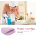 Baluue Compressed Facial Sponge Heart Shaped Exfoliating Face Scrubber Puff Reusable Makeup Remover Cosmetic Spa Sponges for Facial Cleansing Purple - Buy Online on GoSupps.com