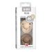 BIBS De Lux Collection Pacifiers - BPA-Free Danish Made Baby Soothers | Set of 2 Vanilla/Dark Oak | Size 0-6 Months - Buy Online on GoSupps.com